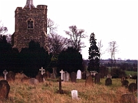 St James Church, Stanstead Bury. The parish church of Stanstead Abbotts until 1882, when St Andrews was built. Photo 1980