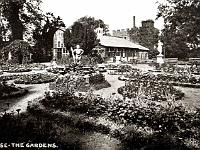 The gardens at Rye House. Postcard but there are no publisher marks. According to research these pictures date to around 1904.