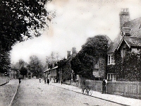 Vicarage Road, Stanstead Abbotts. Now Roydon Road. Postcard published by The Post Office, Stanstead Abbotts. Date unknown.