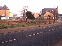 Roydon Road Stanstead Abbotts. The site was cleared to make way for the new houses and used to be farm land. Photo around 1980.