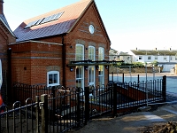 The new building replacing the old school out house. Jan 2011