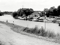 The old boathouse, Rye House. When I was a lad ( years ago ) we hired a canoe from here and paddled to Glen Faber. 1980 something.