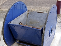 The French and Jupps barrow in Roydon Road.  Rubbish bin? Feb 2014