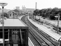Rye House station and the old power station. 1980 something.