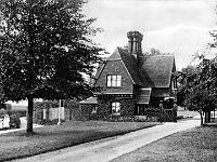 The Lodge, Easneye, and a very narrow Hollycross road. Postcard by Charles Martin, No: 59. Postmark unclear but stamp says it must be pre 1918. : Stanstead Old, Stanstead old Brian