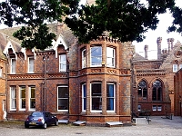 Part of the side elevation which helps show how large the house is.