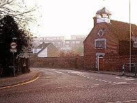 The Clock House, Stanstead Abbotts. Originally the Baesh Grammar school, founded 1635, closed 1879. Photo Circa 1975.