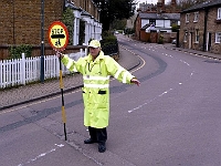 Mr Peter Smith, crossing patrol officer. Once a carpenter and wood machinist, now no longer with us., Peter was a master cribbage and domino player. He was also a very good friend of more years than I care to remember.