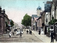 Stanstead Abbotts High Street. Postcard from the "Blackaby Series". Posted April 1905.