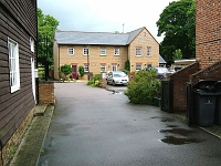 Abbotts Court, Stanstead Abbotts. Formerly the car park for Bridgemans hardware store. Photo 2005.