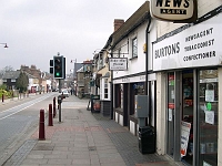 Burtons, high Street Stanstead Abbotts. The ownwership has changed but I have always known it to be Burtons. I well remember Mick and George, two great chaps who used to work there and they always seemed to be so cheerful. They weren't bad dart players either and loved a pint in the Red Lion. Oh those were the days! Photo 2006