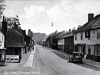 High Street, Stanstead Abbotts. Postcard unmarked or posted but bears a message relating back to 1941, although card could be older.