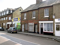 The old Coop shop High Street Stanstead Abbotts. Last day of trading was Easter Monday 2005. Re-opened in new premises in October 2005. Photo Easter Monday 2005.
