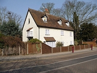 The old Catholic House, no 77 High Street, Stanstead Abbotts after its refurbishment. This photo taken 2009 but the house was restored long before this.