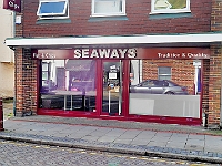 Seaways. The Chinese chippy has gone. (small portions and expensive and in my opinion not very tasty). We now have a proper chippy, large portions, very reasonable prices and very tasty to boot. Long may it last.