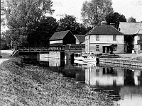 Stanstead Bridge. Postcard & copyright date unknown but postmark dated Aug 27th. Stamp dates it to pre 1918. See next pic.....