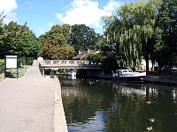 Stanstead Bridge. Riverside Green has replaced the old paint factory. Photo 2006.