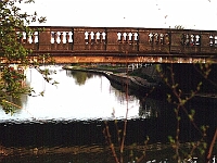Stanstead Bridge, towards Rye House. Photo 1980.