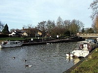 A good view of Stanstead Bridge and the green Photo 2008.