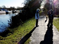 The towpath is a favourite place for exercise whether it's walking or cycling. Jan 2011