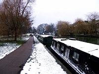 Long boats on the Lea. Photo 2007.