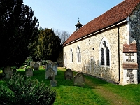 St Mary the Virgin, Stanstead, St Margaret's. One of four Churches covered by the local Vicar, the Rev Anne Donaldson. Photo 2009