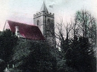 Church of Saint John the Baptist Great Amwell. Postcard "Charles Martin". Not posted but written message dated Nov 1904