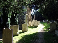Entrance to the Churchyard, Great Amwell. Photo 2005.