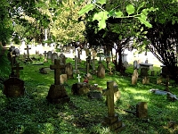 Great Amwell Churchyard. Home to many of my relatives, I can trace back to 1660. Photo 2005.