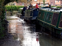 Flood water over the towpath. Feb 7th 2014.