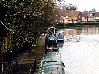 High water and towpath flooded. Feb 7th 2014.