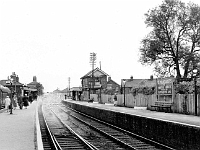 St Margarets for Stanstead Abbotts and Buntingford line. June 1956.