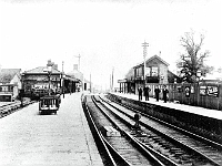 St Margarets Station, and the Buntingford Line on left. Date unknown